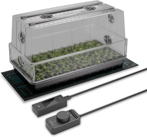 Miniatura 8 de AC Infinity Cúpula de Humedad, Kit de Germinación de Alta Resistencia con Cúpula de 3 mm de Grosor, Bandeja Resistente con Goteo, Bandeja