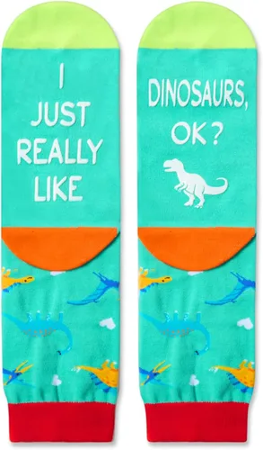 Miniatura 3 de Zmart Divertidos regalos de zorro de Navidad, regalos de dinosaurio para mujeres y hombres, calcetines divertidos de pastor alemán para mamá y papá