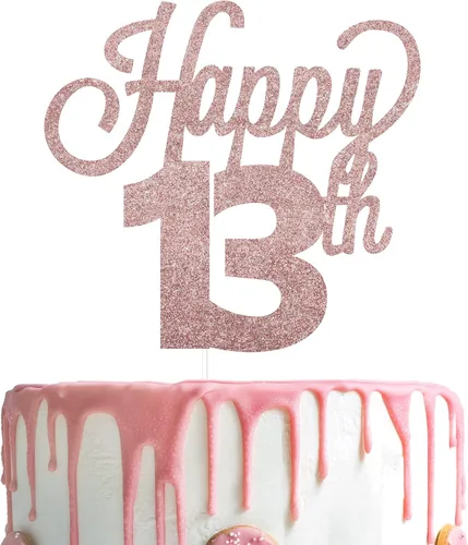 Miniatura 90 de LINGTEER - Decoración para pastel con texto "Happy Birthday 100", color negro