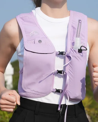 Miniatura 9 de Zelvot Chaleco para Correr para Mujeres y Hombres, Patente Original de EE. UU., Chaleco de Hidratación para Correr con Correas de Pecho Ajustables