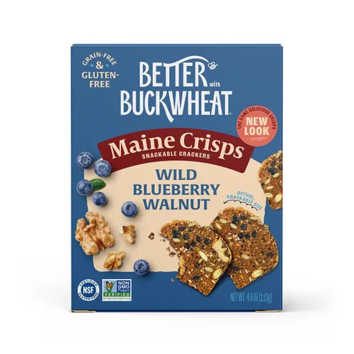 Miniatura 11 de Maine Crisp Galletas Crujientes de Arándano Rojo y Almendra - Galletas Sin Gluten - Galletas para Aperitivo, Sin Granos, Sin OMG - Sabor Dulce
