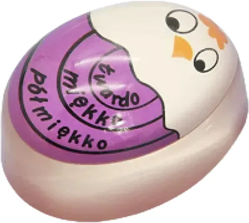 Temporizador de cocina morado Recordatorio práctico que cambia de color, huevo perfecto para hervir huevos que cambia de color cuando se hace
