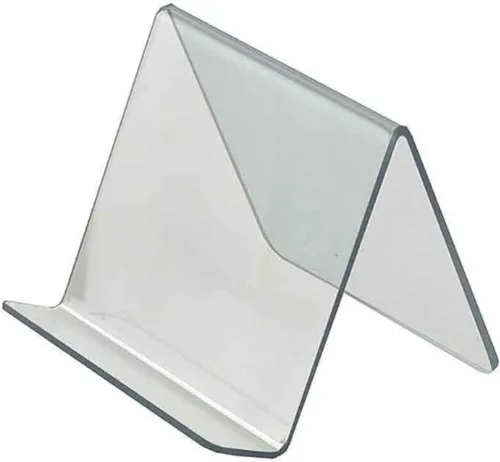 Miniatura 2 de Azar Displays 515415 - Caballete acrílico de 2.5 pulgadas de ancho por 5 pulgadas de profundidad por 4.125 pulgadas de alto, paquete de 10