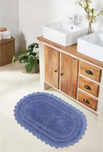 Miniatura 7 de Better Trends Lilly Crochet - Alfombras ovaladas de baño y alfombras reversibles de 17 x 24 pulgadas, alfombras de baño para baño, lujosa alfombra