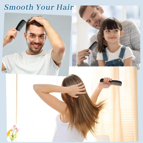 Miniatura 5 de Peines de pelo de viaje envueltos individualmente a granel para mujeres, hombres y niños, peine a granel para personas sin hogar, refugio, hogar