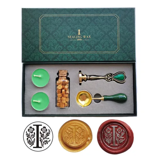 Miniatura 14 de Fancy Letters S - Juego de sellos de cera personalizados, sello de cera para tarjetas de cartas invitaciones letras S