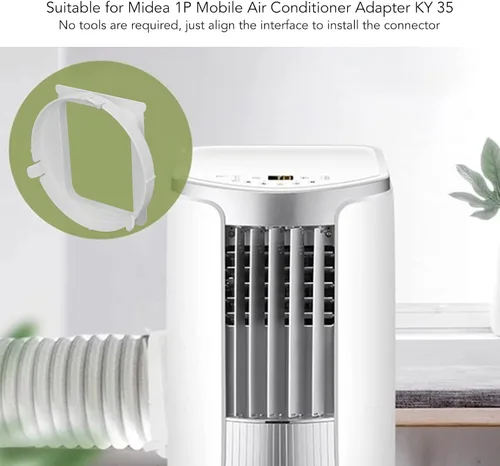 Miniatura 3 de Fdit Adaptador de conector de manguera de escape de aire acondicionado, acoplador, interfaz de conducto de escape adecuado para aire acondicionado