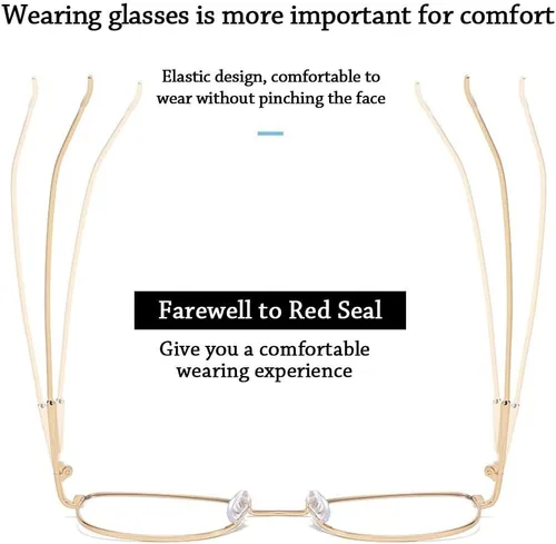 Miniatura 6 de HomeSoGood Gafas ópticas de decoloración con bloque de luz para mujeres y hombres, marco ultraligero de gran tamaño, gafas de protección