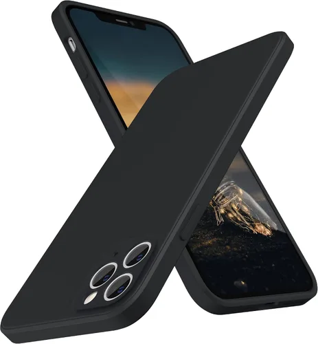 Miniatura 23 de SURPHY Funda de diseño para iPhone 11 Pro Max con protección para cámara, diseño de borde recto, silicona líquida delgada, piedra