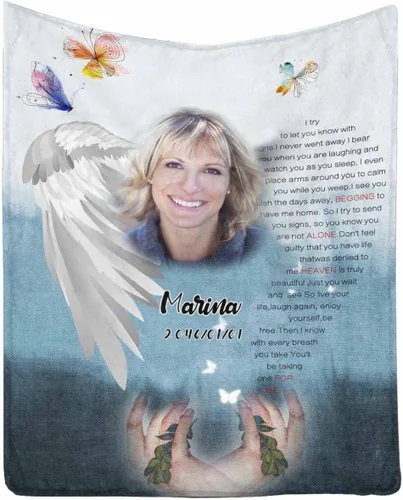 Miniatura 40 de Manta de memoria amorosa personalizada, no Longer be My Side but Forever in My Heart
