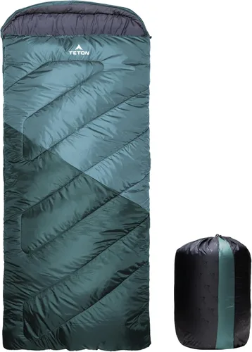 Miniatura 16 de Bolsas de dormir TETON Celsius Regular, 25F, 20F, 0F grados, bolsa para todo clima para adultos y niños, camping fácil y cálido, bolsa de viaje