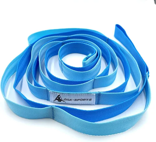 Correa de estiramiento con bucles para yoga, correa de estiramiento para terapia física, correa de ejercicio no elástica para pilates, danza y