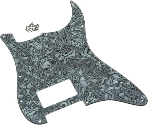 Miniatura 11 de KAISH - Golpeador de guitarra con 11 agujeros, estilo ST/Strat, un humbucker, para Delonge Stratocaster/Strat, color perla envejecida
