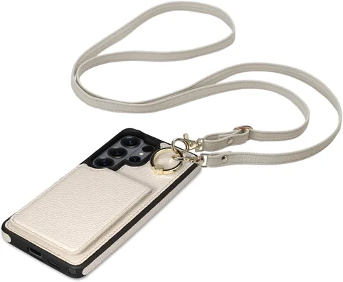 Miniatura 14 de Funda para iPhone 14 Pro Max de 6.7'', Funda Cartera Cruzada Desmontable con Ranuras para Tarjetas con Bloqueo RFID, Soporte de Anillo de 360°
