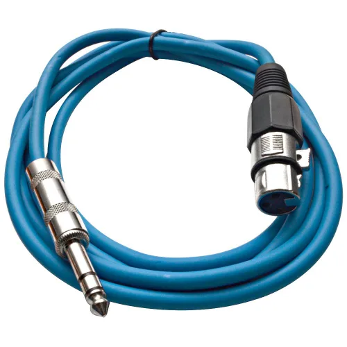 Miniatura 26 de Seismic Audio - SATRXL-F2 - Cable de conexión XLR naranja de 2 pies hembra a 1/4" TRS