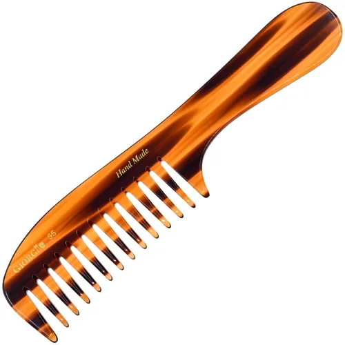 Miniatura 13 de Giorgio Peine de dientes anchos G55 para desenredar el cabello mojado, peine para desenredar el cabello de grosor fino a medio, peines