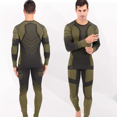 Miniatura 4 de MeetHoo Conjunto de ropa interior térmica para hombre, equipo de invierno, capa base, pantalones largos