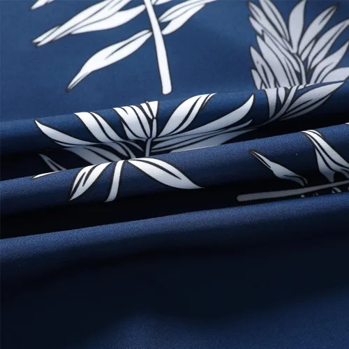 Miniatura 8 de SheLucki - Camisa hawaiana para hombre, unisex, estilo informal, manga corta, con botones y estampado de sombra de palmeras, para el verano