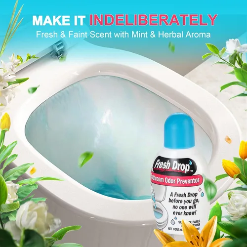 Miniatura 3 de Fresh Drop Eliminador de olores de excremento, eliminador de olores de inodoro, desodorante de inodoro de una gota, espray ambientador en aerosol