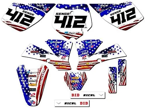 Miniatura 4 de Kit de base gráfica SX 50 Merica Grey Senge 2002-2008 compatible con KTM