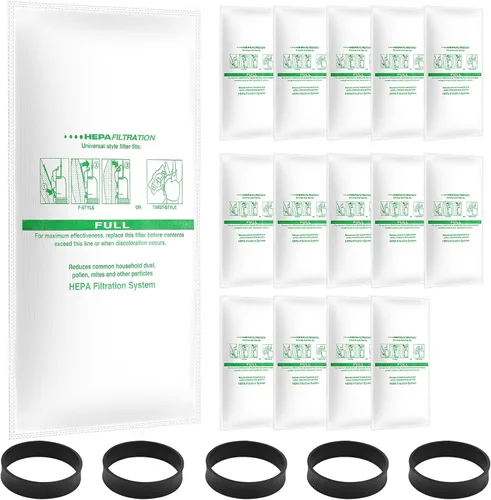 Miniatura 10 de Paquete de 10 filtros HEPA 204814 Plus bolsas compatibles con aspiradoras 205811 204811 204808 para Avalir Sentria Ultimate G Series, sustituye al