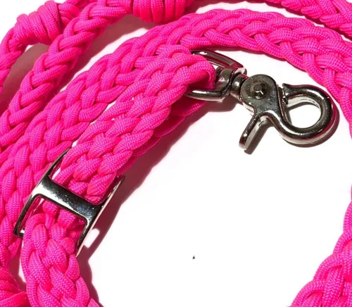 Miniatura 6 de rosado, (Barrel Reins Horse Tack Neon Hot Pink)