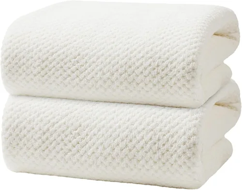 Miniatura 9 de Toallas de Baño de Gran Tamaño Extra Grandes de 40x80 Pulgadas Sábanas de Baño para Adultos Súper Suaves de Secado Rápido Altamente Absorbentes