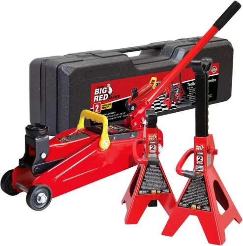 Miniatura 15 de BIG RED T820014S Torin Torin Hydraulic Trolley Service / Floor Jack con molde de soplado Funda de almacenamiento, 1.5 toneladas (3,000 lb)
