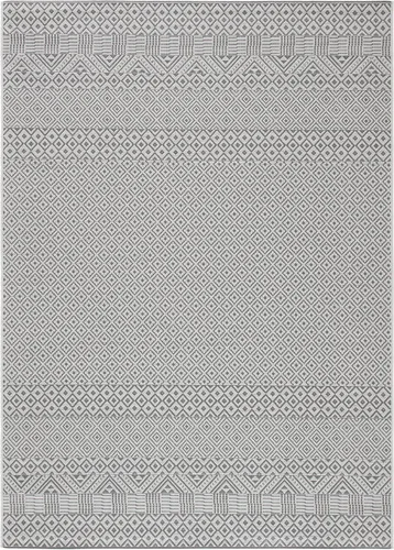 Miniatura 12 de SAFAVIEH Alfombra lavable para exteriores, colección Courtyard de 2.3 x 6.7 pies, beige y azul aguamarina, no desprende pelusa y es fácil