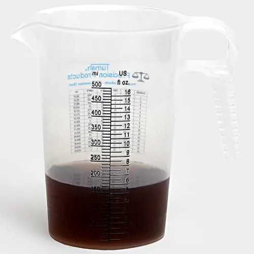 Miniatura 11 de Jarra de medición de 1 taza de 8 onzas con práctica tabla de conversión – Grado alimenticio – Ideal para cocinar, aficiones en el hogar, acuarios