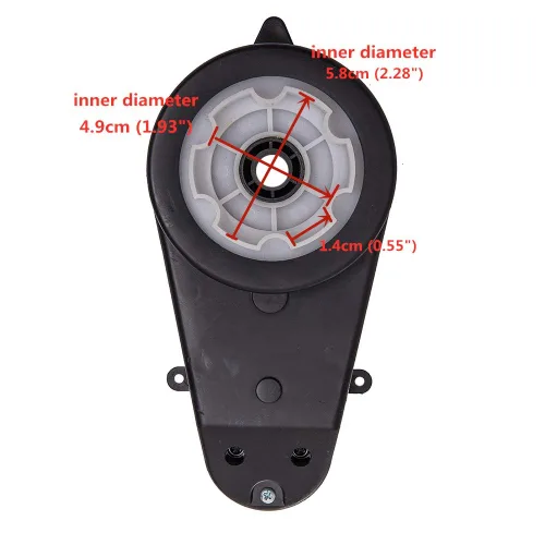 Miniatura 2 de weelye 12V550 40000RPM Caja de cambios con alto par motor de 12 V CC para niños montar en piezas de automóvil, SUV, motor eléctrico con caja