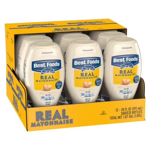 Miniatura 11 de Best Foods - Paquete de 210 sobres de mayonesa ligera, fácil de abrir, condimento para sándwiches, ensaladas, mayonesa hecha con 100% huevos