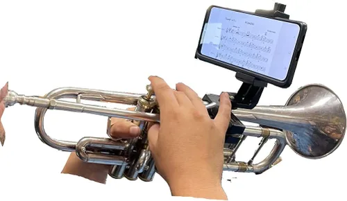 Miniatura 6 de Gripophone Trompet Phone Lyre - Monta de forma segura tu teléfono en tu bocina, lee fácilmente música de PDF, toma videos mientras juegas