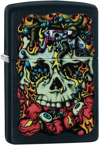 Miniatura 21 de Zippo Encendedores míticos 540 Mago de Fuego de Latón Rodado