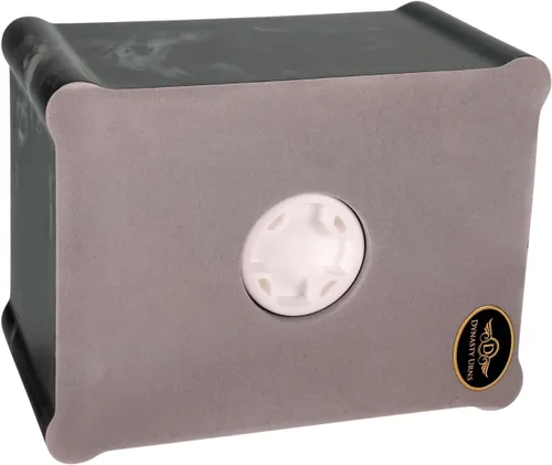 Miniatura 5 de Urna de cremación de mármol cultivado de claremont negro grabada personalizada, tamaño adulto, urnas de cremación para cenizas humanas, entierro
