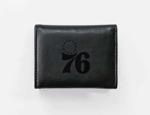 Miniatura 4 de NBA Rico Industries - Billetera triple grabada con láser y tres pliegues, accesorio para hombre