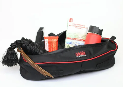 Miniatura 2 de TrailMax Alforja de caballo de cantillo aislada y acolchada serie 500 para montar en senderos; bolsas acolchadas y aisladas para caballos; bolsa