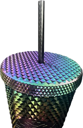 Miniatura 4 de Satrbucks - Vaso iridiscente de edición limitada con tachuelas, diseño de arco iris, 24 onzas