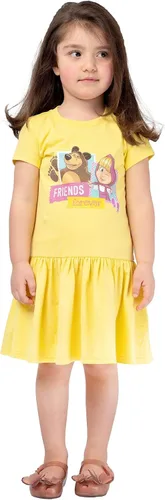 Miniatura 5 de Masha and the Bear Friends Forever - Vestido estampado con cintura elástica cómoda, lavable a máquina