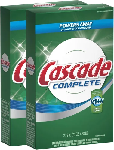 Miniatura 10 de Detergente en polvo Cascade Complete para lavaplatos, aroma fresco, 75 oz, blanco