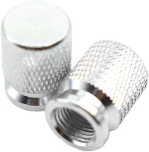 Miniatura 5 de Tapas de vástago de válvula de neumático de rueda de motocicleta Tapa de núcleo CNC Neumáticos de boca aireada Boquilla de gas Nuevo (negro)