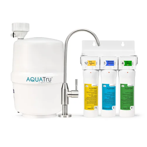 AquaTru - Sistema de filtro de agua de ósmosis inversa para debajo del fregadero, certificado para eliminar plomo, cloro, fluoruro, PFOA, PFOS y más