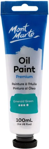 Miniatura 12 de Pinturas al óleo Mont Marte, 3.38 onzas líquidas Titanio Blanco
