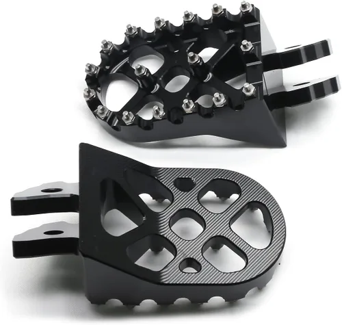 Miniatura 5 de MZS Estriberas eléctricas para motocross compatibles con X3 XXX MX3 MX4 MX5, estriberas Ebike MX más anchas reposapiés resto pedal CNC aluminio negro