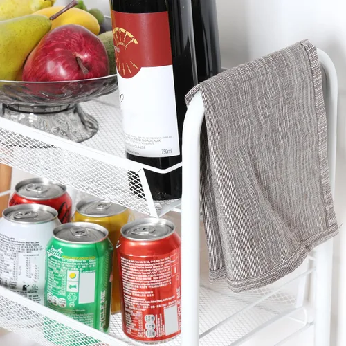 Miniatura 5 de Cesta de frutas y verduras para cocina, cesta de almacenamiento apilable de alambre de metal de 5 niveles, cesta organizadora de frutas y verduras