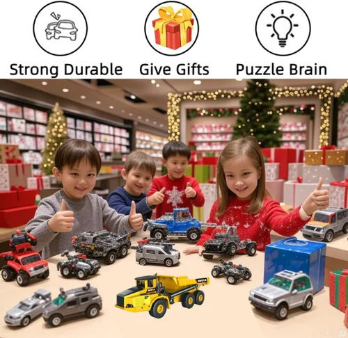Miniatura 7 de Camiones de juguete de metal para niños, camión volquete de metal, juguete para interiores y exteriores, juguetes de construcción de metal fundido a