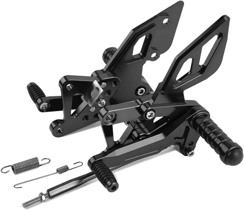 Miniatura 2 de Juego de estriberas para motocicleta, reposapiés totalmente ajustables, juego de reposapiés para Ya-maha R25 R3 MT03 MT25 2014-2020 2015 2016 2017