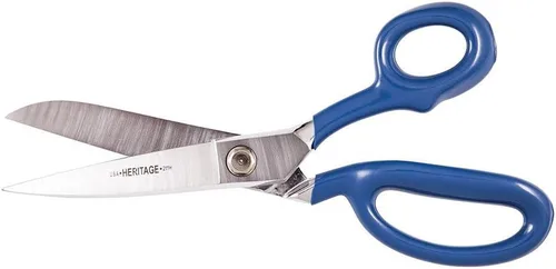Miniatura 2 de Klein Tools Tijeras 211H, recortadora doblada, borde de cuchillo, revestimiento azul, fabricadas en Estados Unidos, 11-1/2 pulgadas
