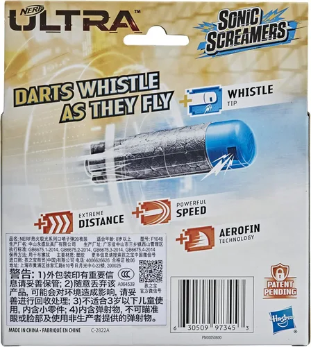 Miniatura 2 de Nerf Ultra Sonic Screamers - Paquete de recambio de 20 dardos – Los dardos silban a través del aire – Compatible solo con Nerf Ultra Blasters