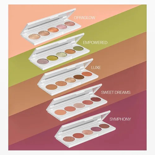 Miniatura 7 de OFRA Paleta distintiva - Symphony Paleta de sombras de ojos con tonos malva y brillantes 5 colores mezclables para todos los días y viajes
